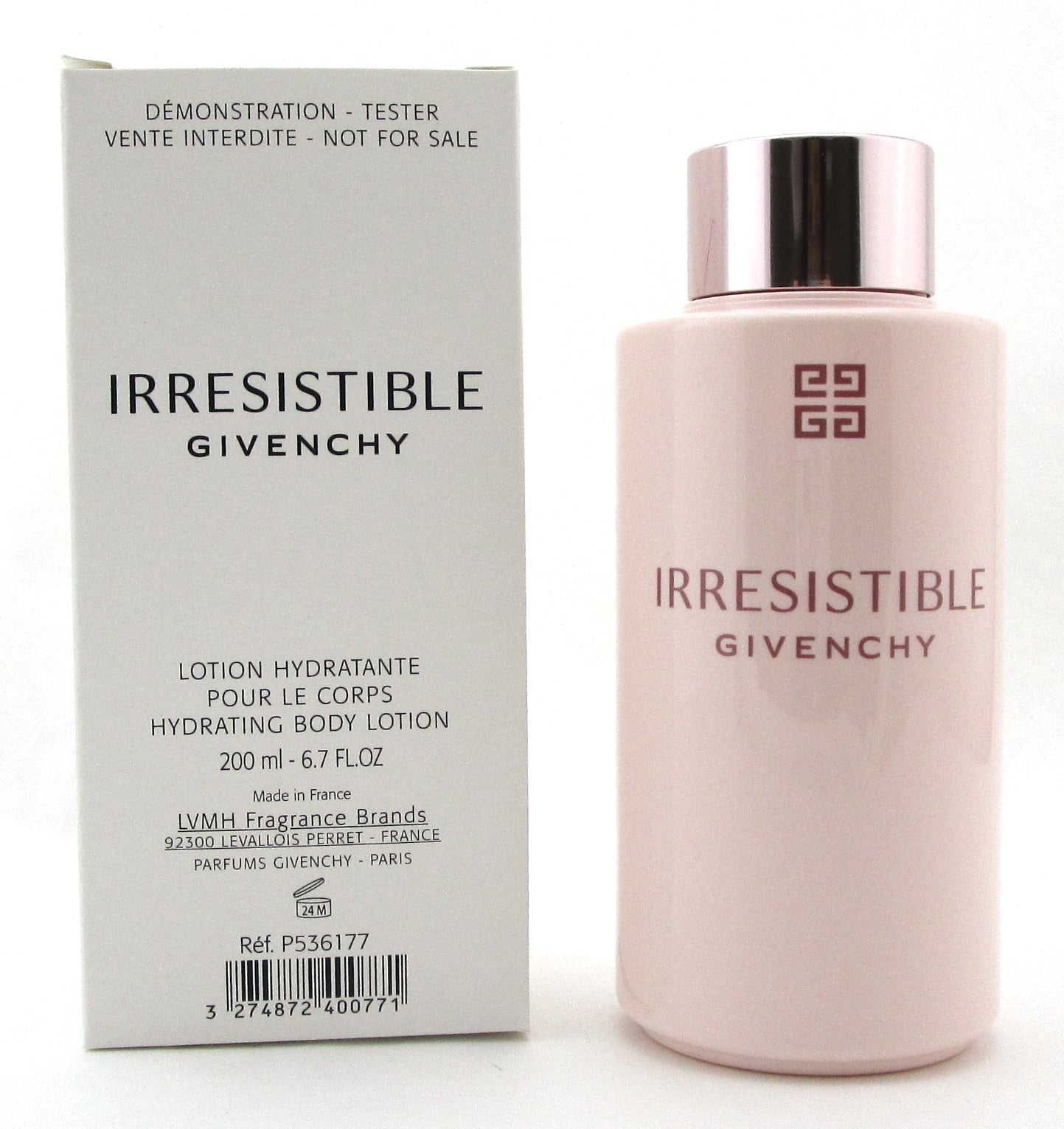 Irresistible by Givenchy 6.7 oz./200 ml. Hydrating Body Lotion for Women. New Tester