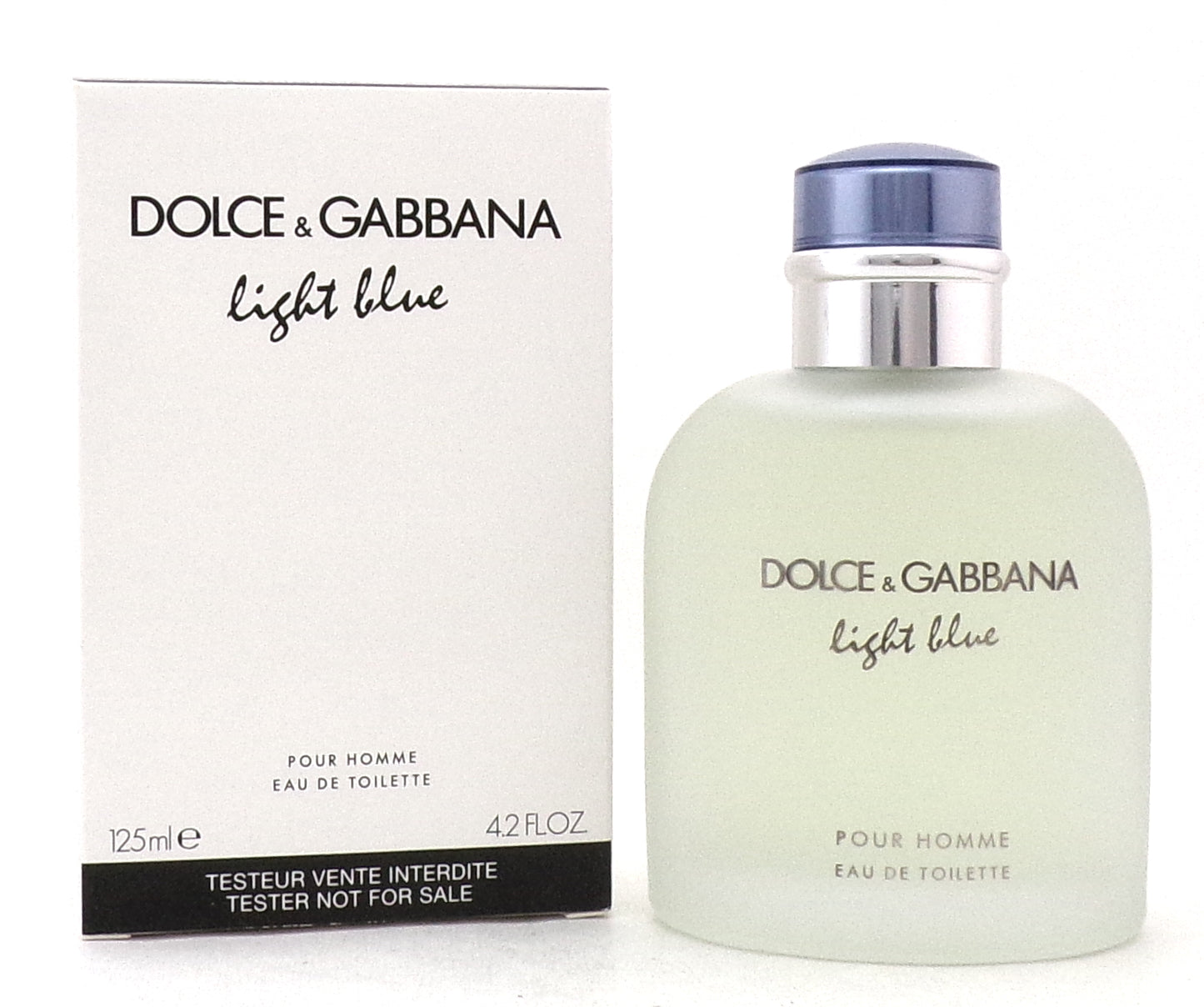 Light Blue by Dolce&Gabbana 4.2oz. Eau de Toilette Spray for Men. New Tester w/Cap