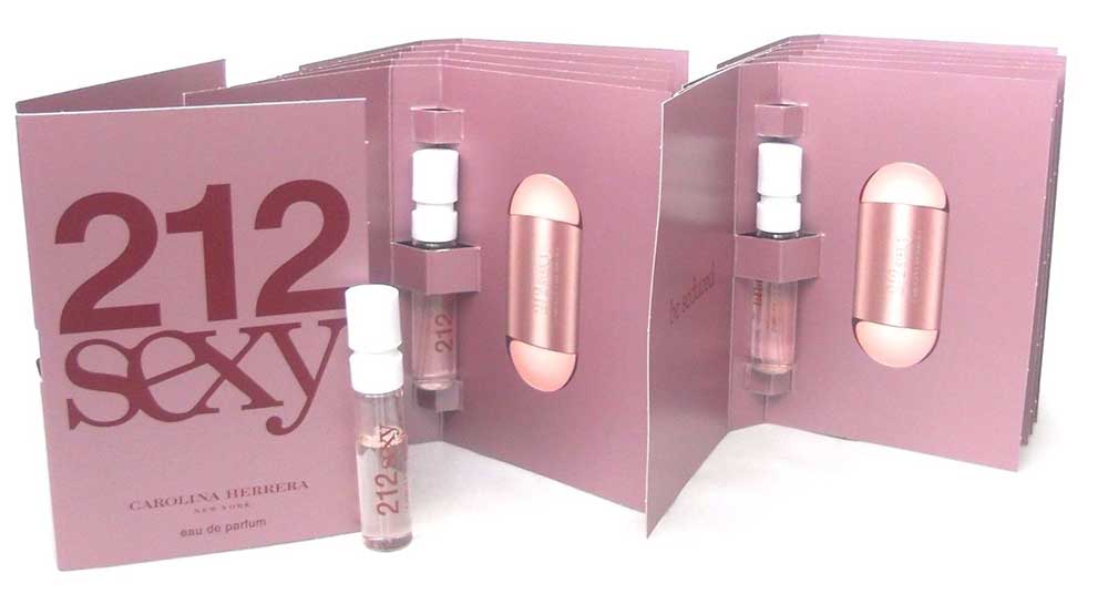 Carolina Herrera 212 Sexy EDP Spray Sample Vials-Pack of 12 pcs.