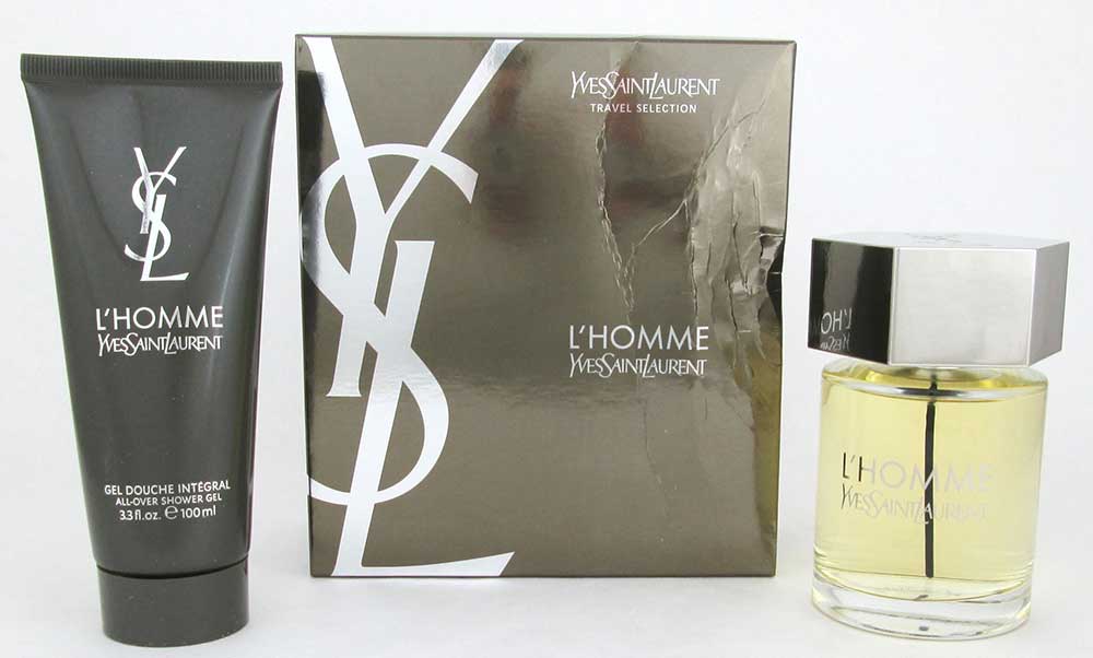 L'Homme by YSL 2pcs Gift Set Men 3.3 oz EDT Spray Damaged Box