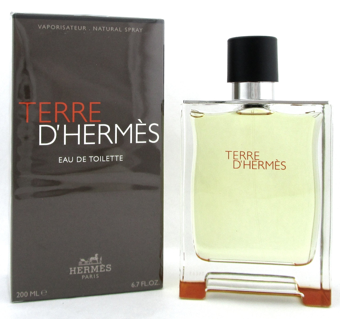 Terre D'Hermes Cologne by Hermes 6.7 oz. Eau de Toilette Spray Men. New. Damaged Box.