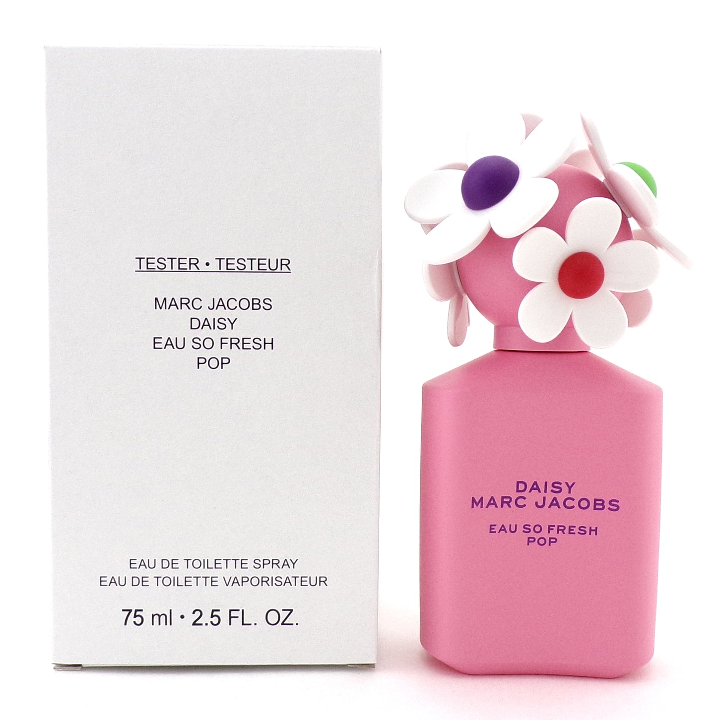 Daisy Eau So Fresh POP by Marc Jacobs 2.5 oz./ 75 ml. EDT Spray for Women. New Tester w/Cap