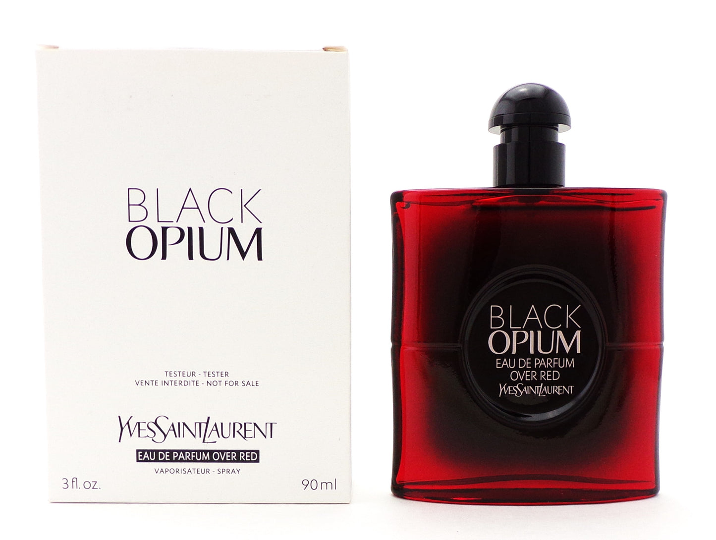 Black Opium OVER RED by YSL 3.0 oz. Eau de Parfum Spray for Women New TESTER w/Cap