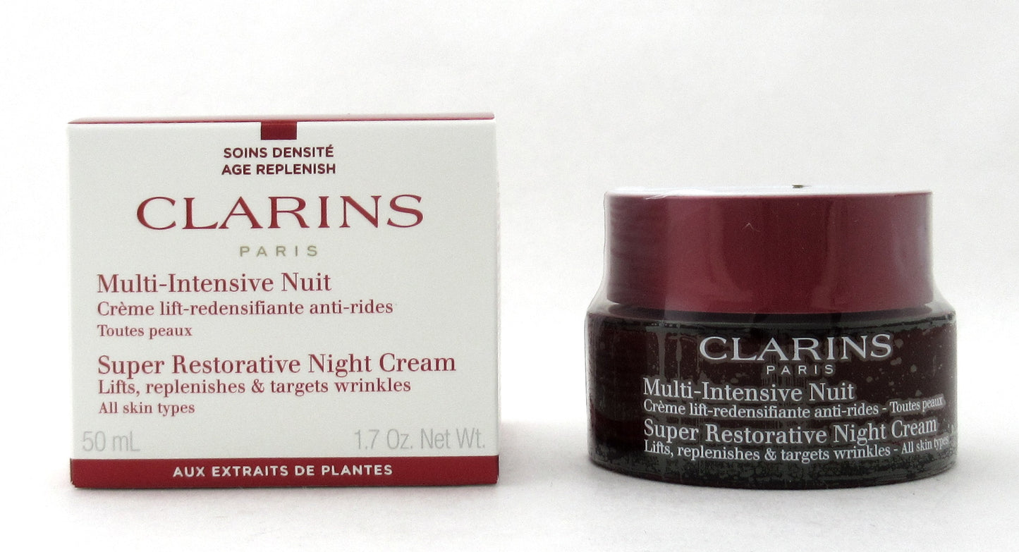 Clarins Super Restorative Night Cream All Skin Types 50 ml./ 1.7 oz. New