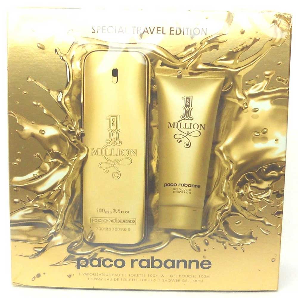 Paco Rabanne 1 Million for Men Set with 3.4 oz.Slightly Damaged Box