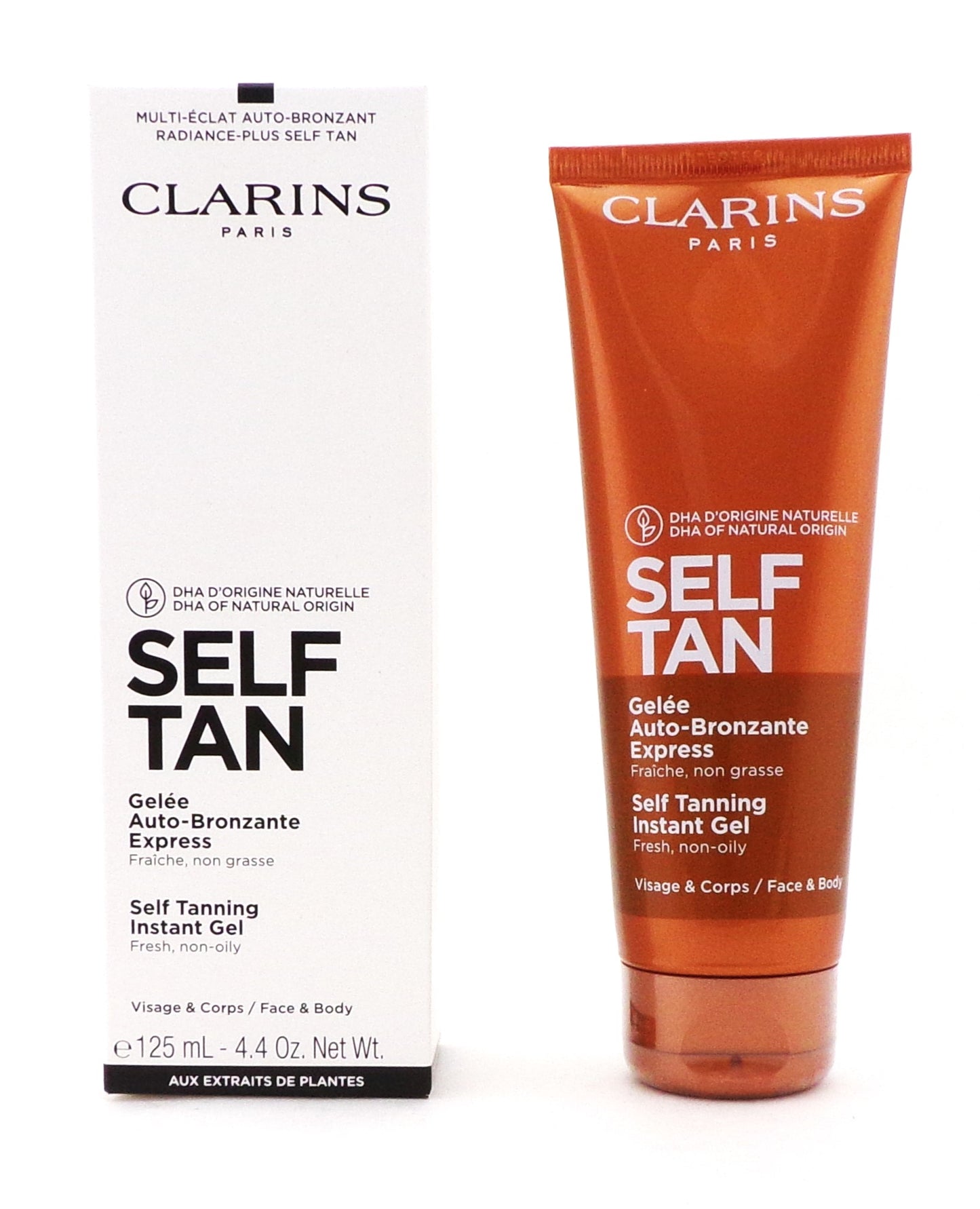 Clarins Self Tanning Instant Gel 125 ml./ 4.4 oz. New Tester