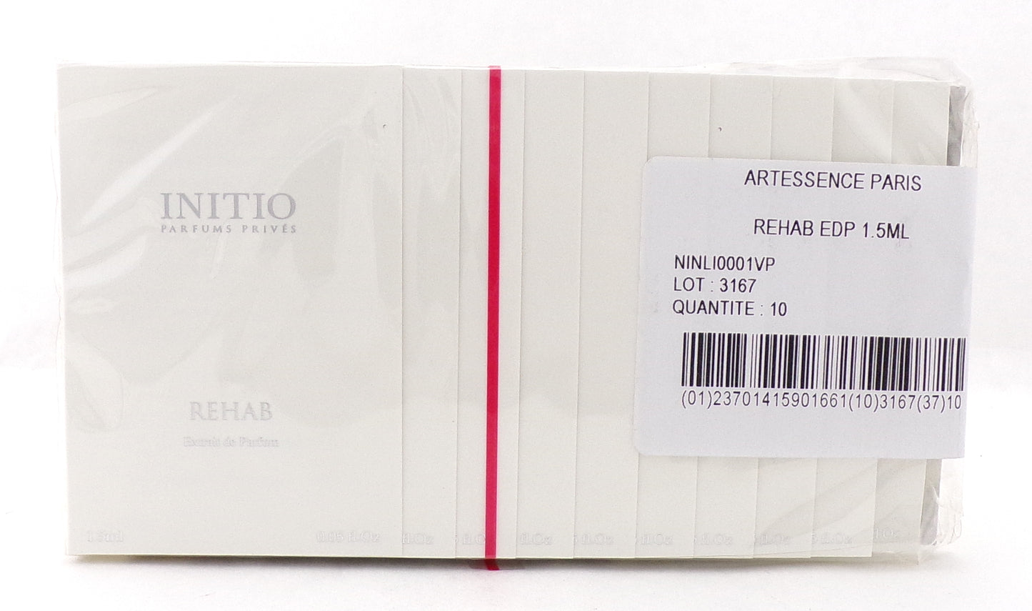 INITIO REHAB 1.5 ml./ 0.05 oz. Extrait de Parfum Vial Spray. Pack of 10 pcs. New Sealed Bag