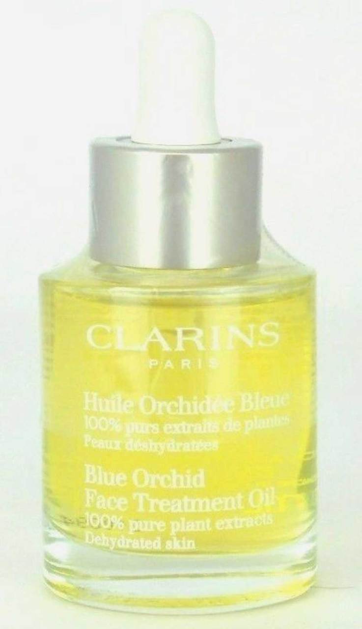 Clarins Blue Orchid Face Treatment Oil 100% Pure Plant Extracts, Dehydrated Skin 30 ml./ 1.0 oz. New NO BOX