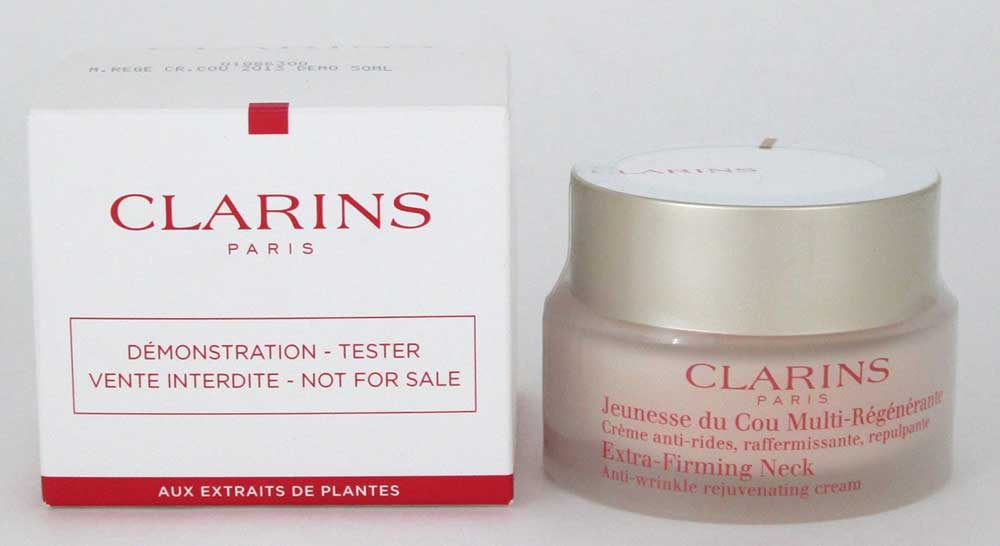 Clarins Extra-Firming Neck Anti Wrinkle Rejuvenating Cream 50 ml./ 1.6 oz. New Tester