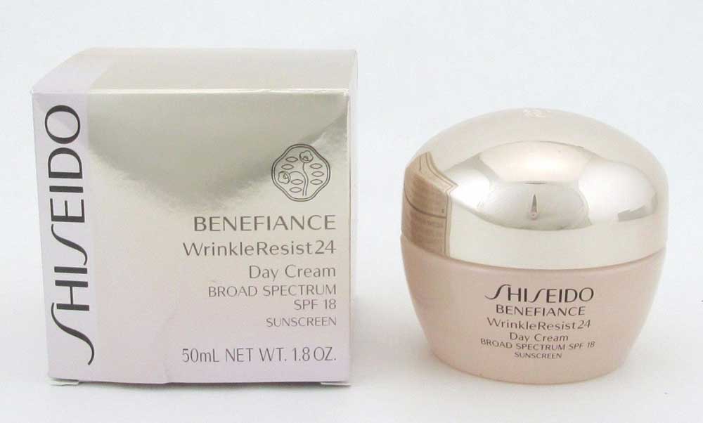 Shiseido Benefiance WrinkleResist24 Day Cream SPF18 50 ml./ 1.8 oz. Damaged Box