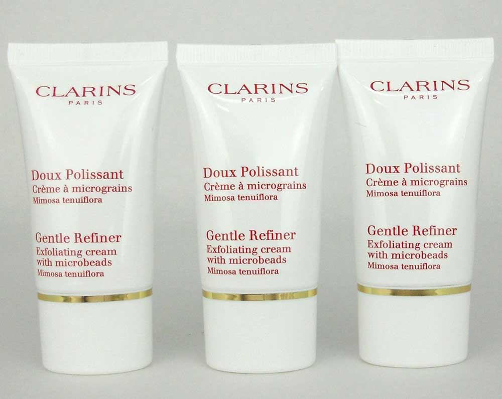 Clarins Gentle Refiner Exfoliating Cream with Microbeads 3x0.5oz.Each