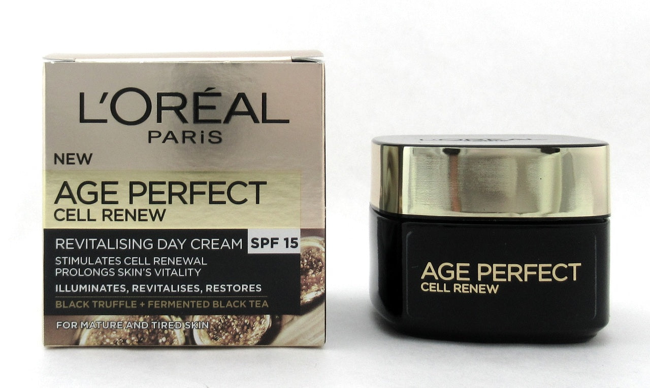 L'Oreal Age Perfect Cell Renew Revitalising Day Cream SPF15 50 ml. New In Box