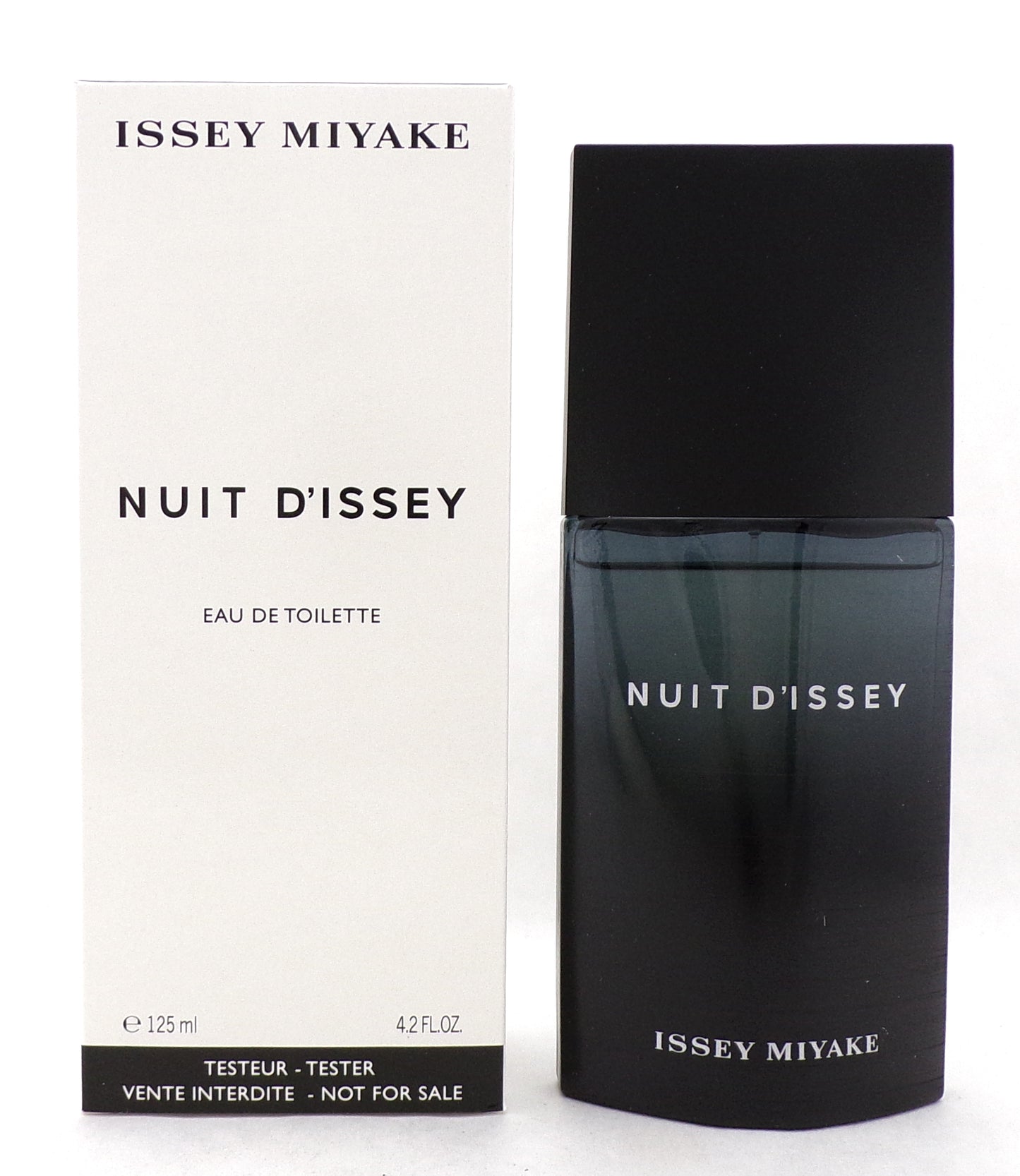 NUIT D'ISSEY by Issey Miyake 4.2oz Eau de Toilette Spray for Men. New Tester w/Cap