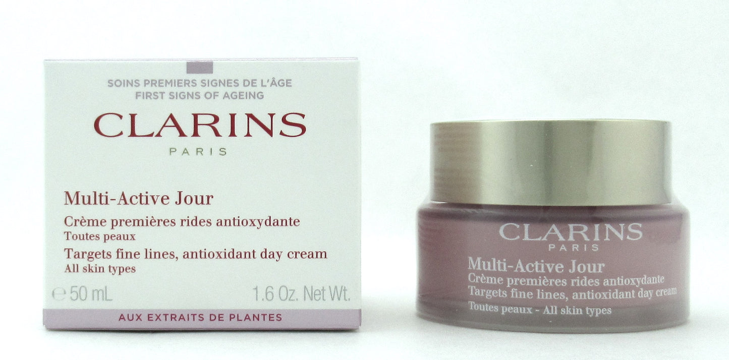 Clarins Multi Active Jour Antioxidant Day Cream All Skin Types 50 ml./ 1.6 oz. New