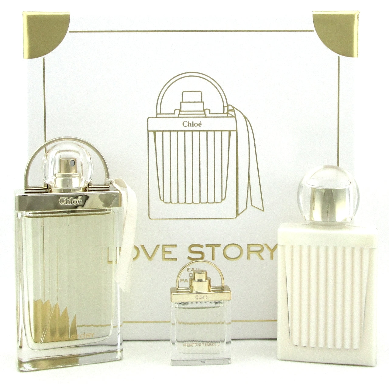 Chloe Love Story Eau de Parfum Spray Gift Set 2.5 EDP+3.4 BL+MINI