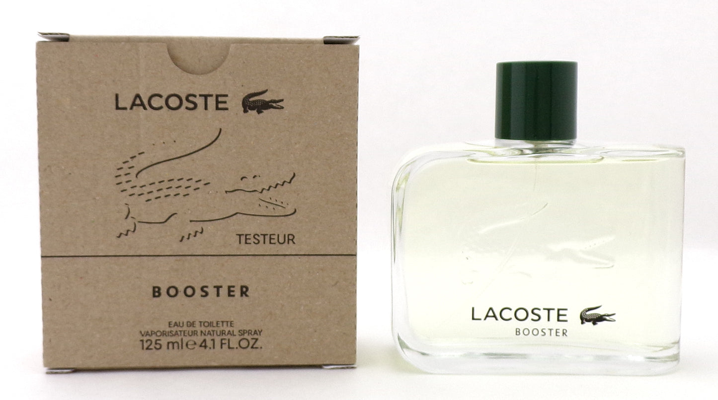 Lacoste Booster 4.1 oz/ 125 ml Eau de Toilette Spray for Men. New Tester w/Cap