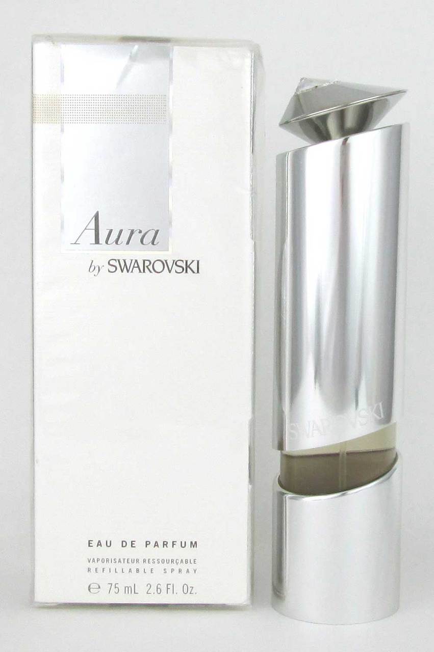 Aura by Swarovski Eau de Parfum Refillable Spray 2.6 oz.*Damaged Box