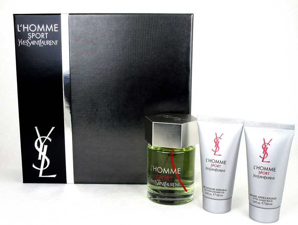 L'Homme Sport by Yves Saint Laurent 3.3.oz.Set for Men.NIB.Hard Box