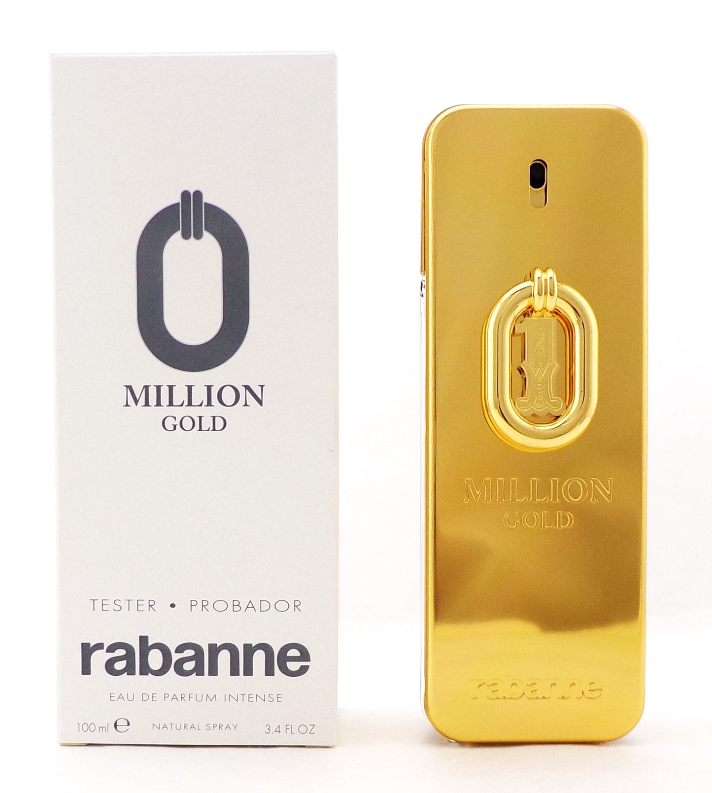 Million GOLD by Rabanne 3.4 oz. Eau de Parfum Intense Spray for Men. New TESTER