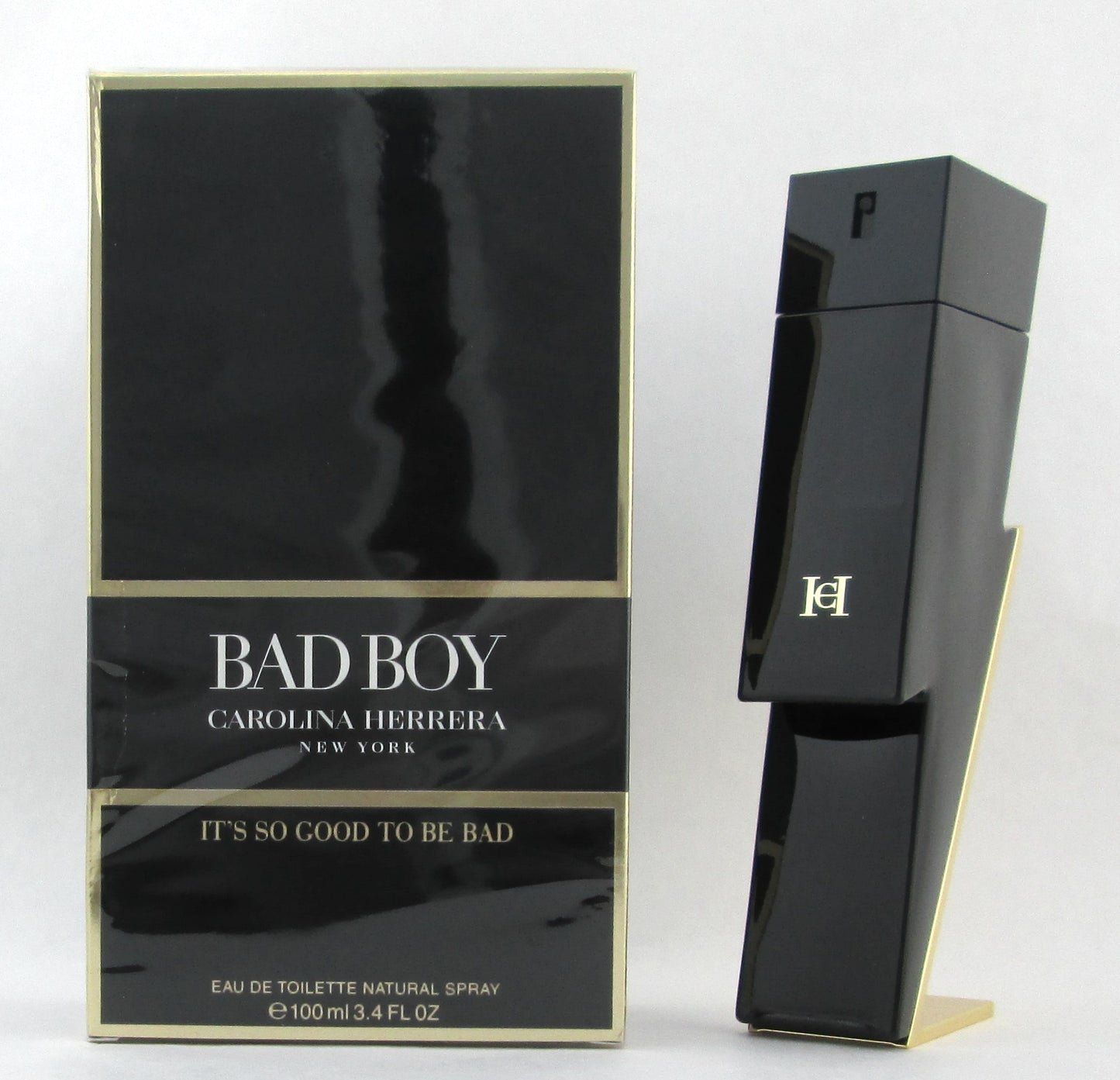 Bad Boy Cologne by Carolina Herrera Eau De Toilette Spray for Men 100 ml./ 3.4 oz. Damaged Box