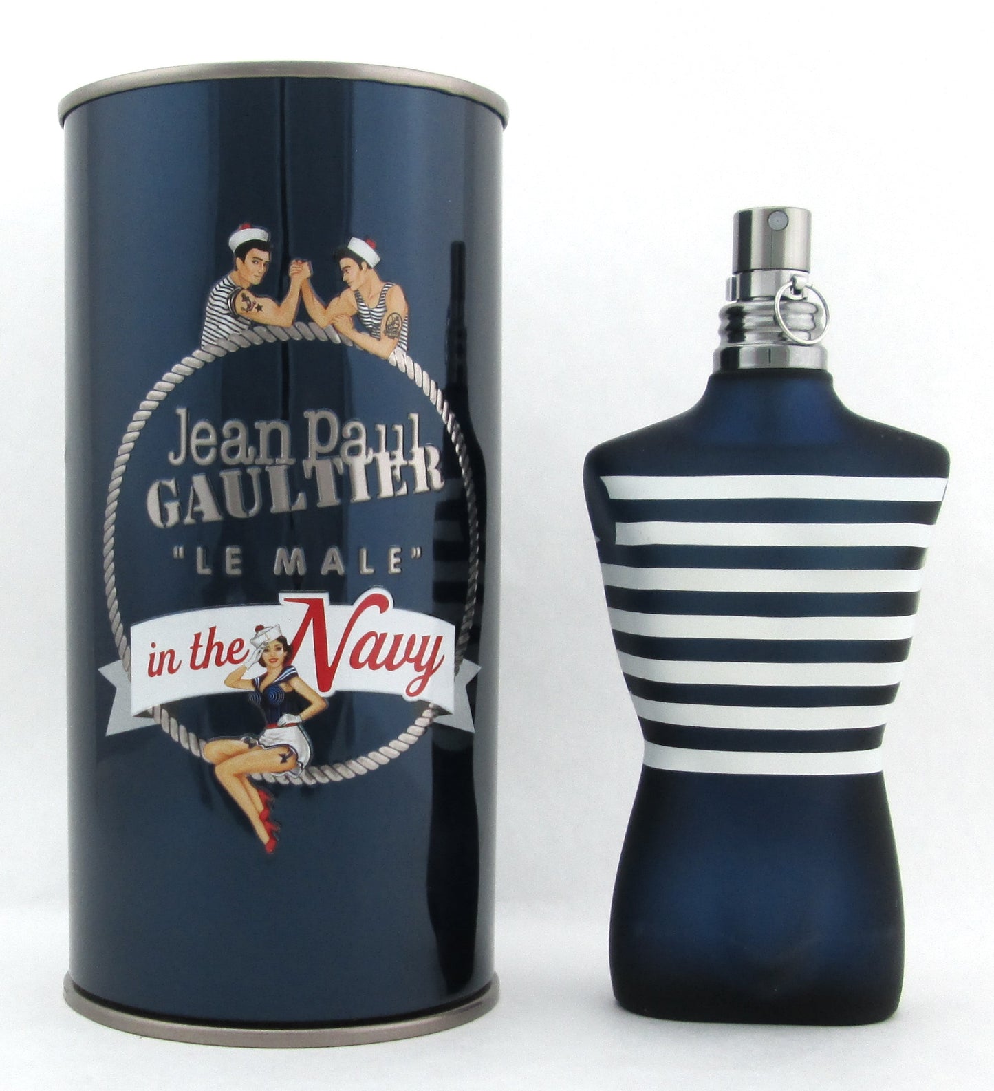 Jean Paul Gaultier Le Male In The Navy Edition Eau De Toilette Spray 125 ml./ 4.2 oz. Damaged Can