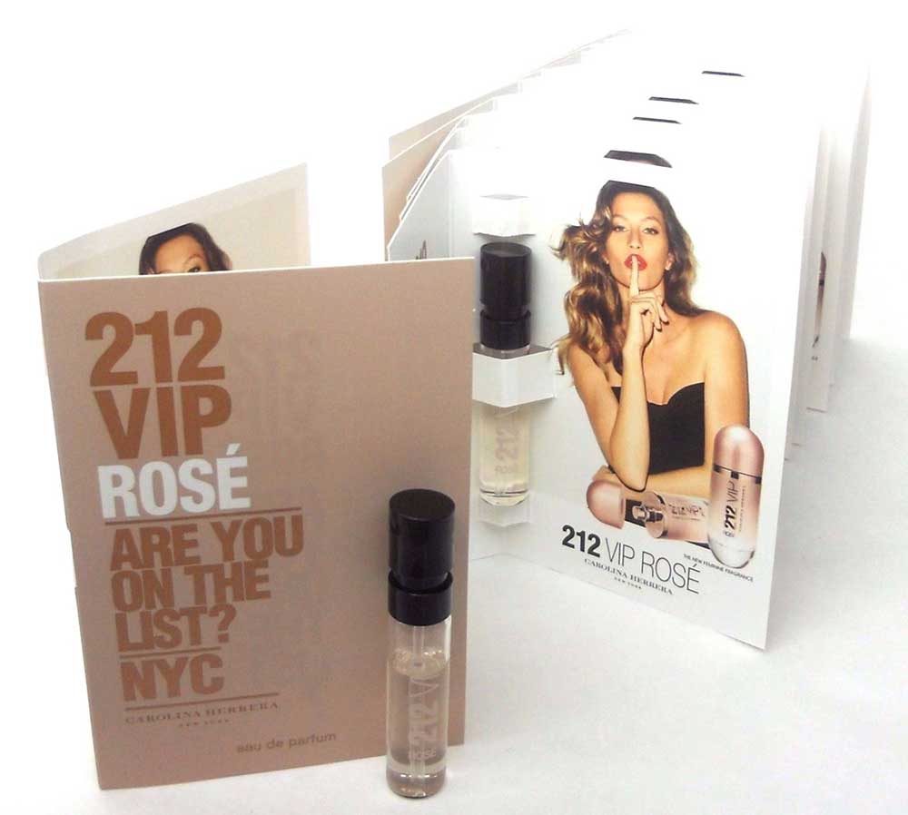 Carolina Herrera 212 VIP Rose EDP Spray Sample Vials-Pack of 12 pcs.