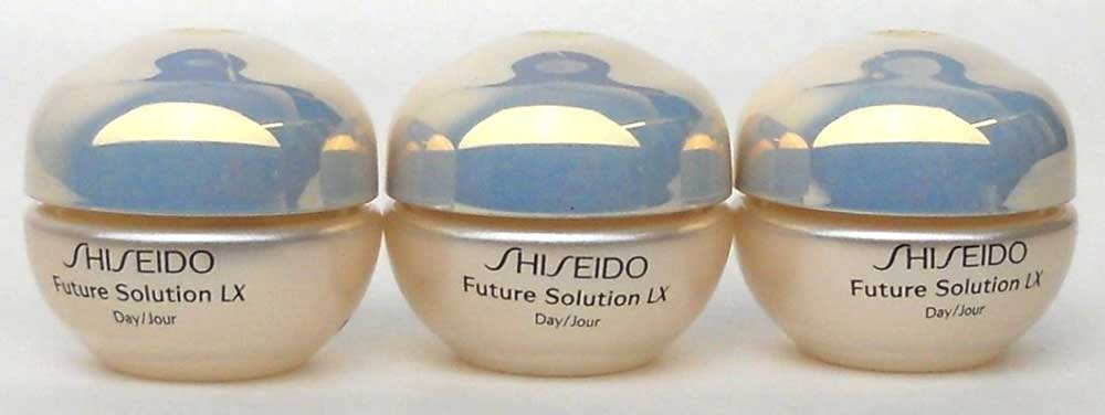 Shiseido Future Solution LX Day Protective Cream SPF15.Travel 6ml.x3