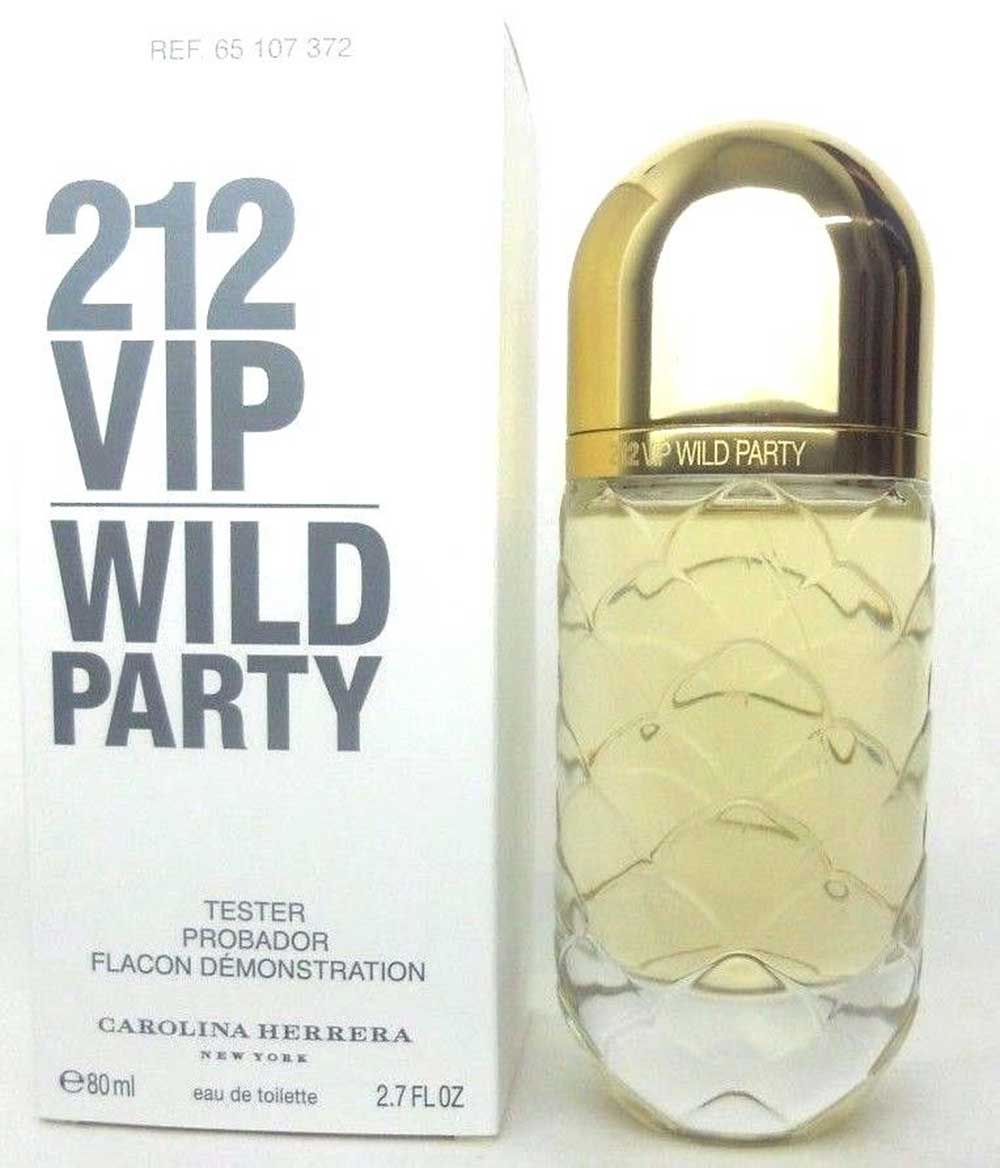 212 VIP Wild Party Carolina Herrera EDT Spray 2.7 oz.Women *Tester