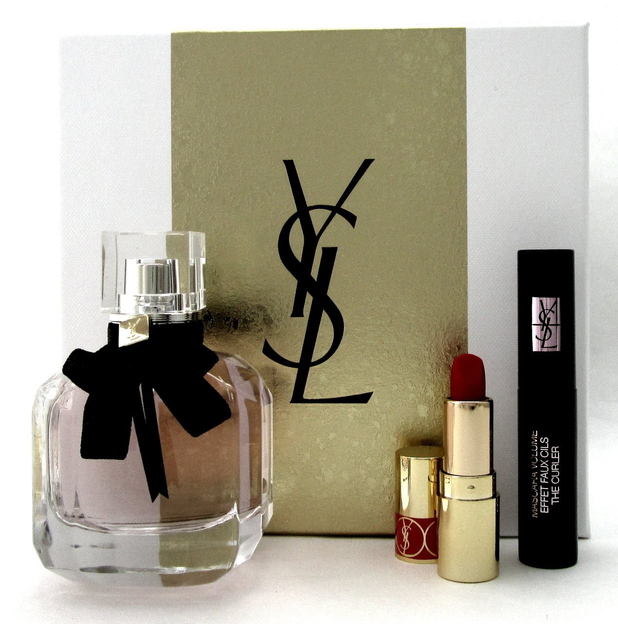 Mon Paris by Yves Saint Laurent 1.6oz EDP+1.3g Lipstick+2ml Mascara Women's SET