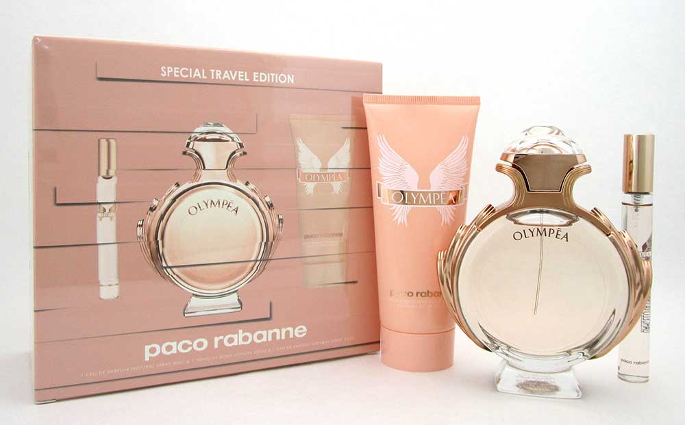 Olympea by Paco Rabanne 3 Pcs Gift Set for Women Travel Edition NIB