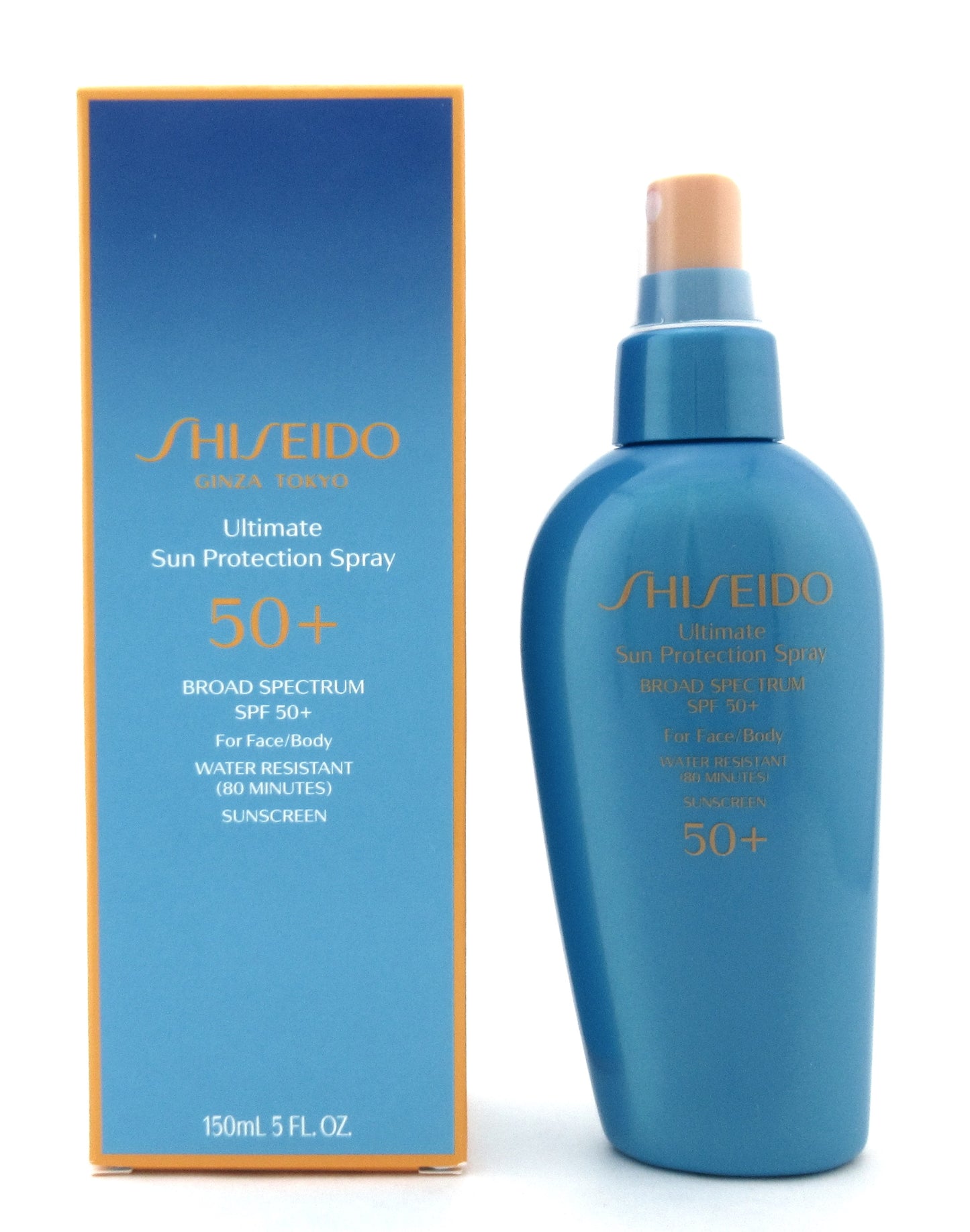 Shiseido Ultimate Sun Protection Spray SPF50+ For Face/Body 150 ml./5 oz. New In Box