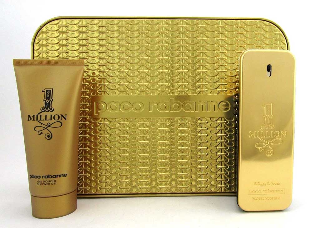 1 Million by Paco Rabanne Set for Men: EDT Spray 3.4oz+ Sh/Gel 3.4oz