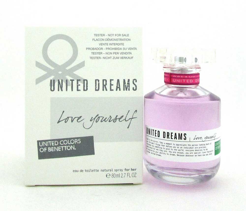 United Dreams Love Yourself by Benetton EDT Spr for Her 2.7oz.*Tester