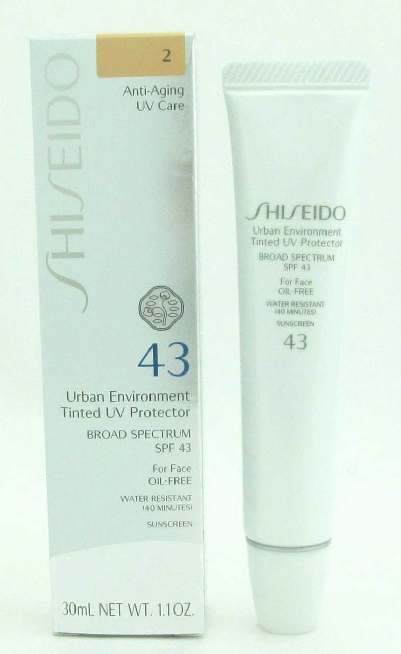 Shiseido Urban Environment Tinted UV Protector SPF43 #2 30 ml/1.1 oz NIB