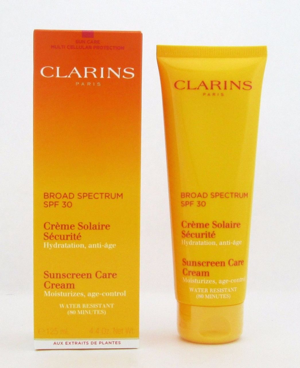 Clarins Sunscreen Care Cream SPF30 Water Resistant 125 ml/4.4 oz NIB