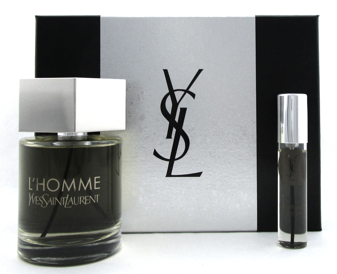 L'Homme Yves Saint Laurent 3.3 oz./100 ml. + 0.33 oz./10 ml. EDT Spray. New SET