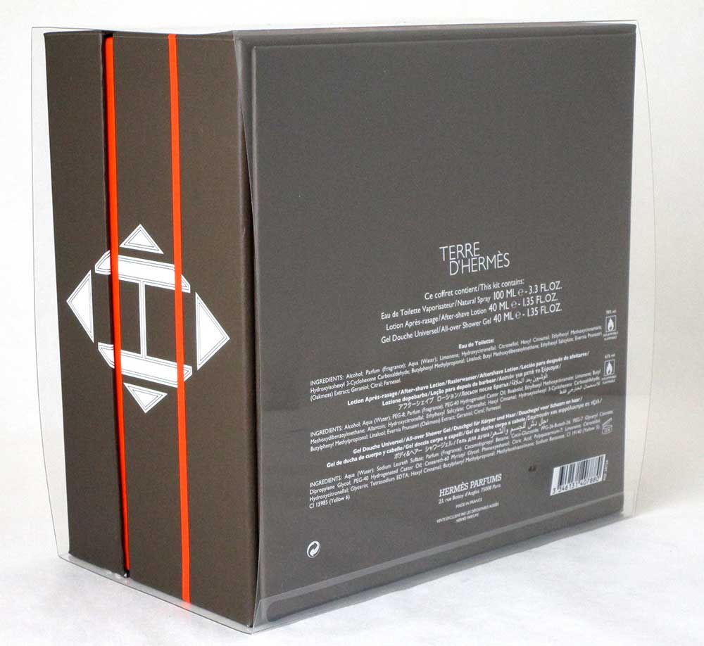 Terre D'Hermes for Men 3.3 oz.EDT.Gift Set New in Hard Box