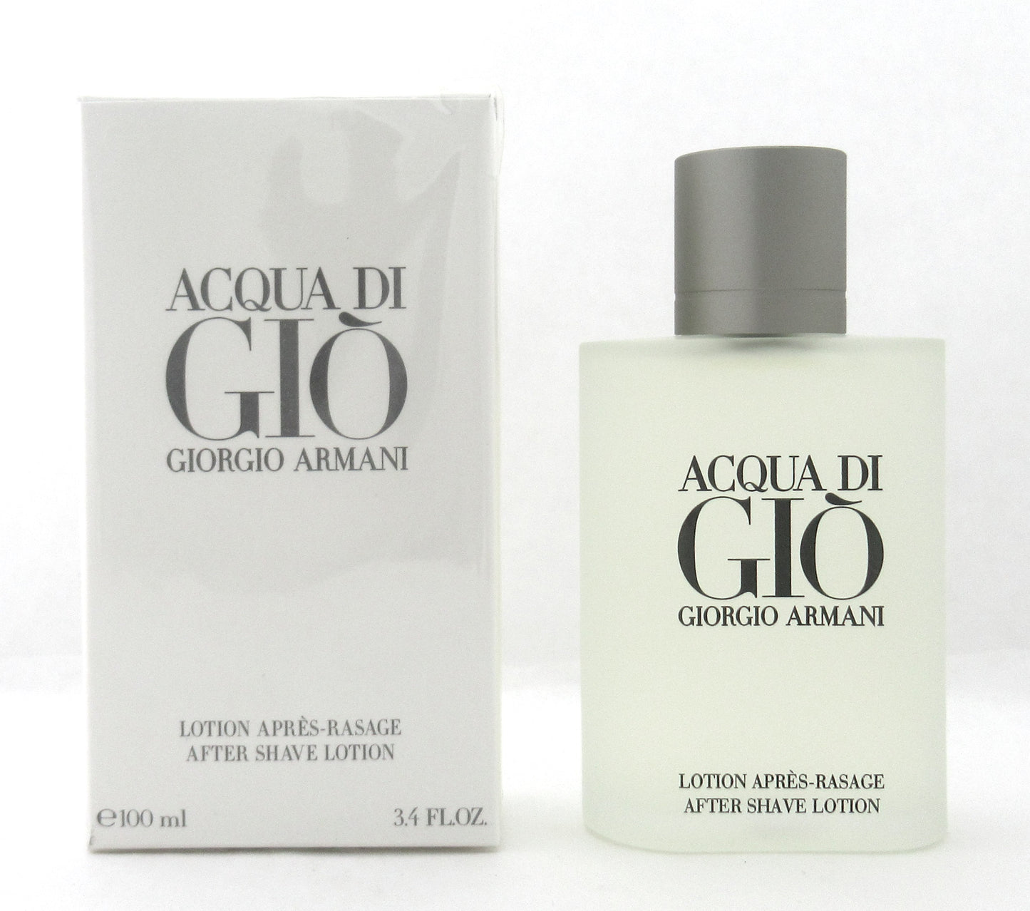 Acqua Di Gio by Giorgio Armani After Shave Lotion Splash for Men 3.4 oz. New Damaged Box