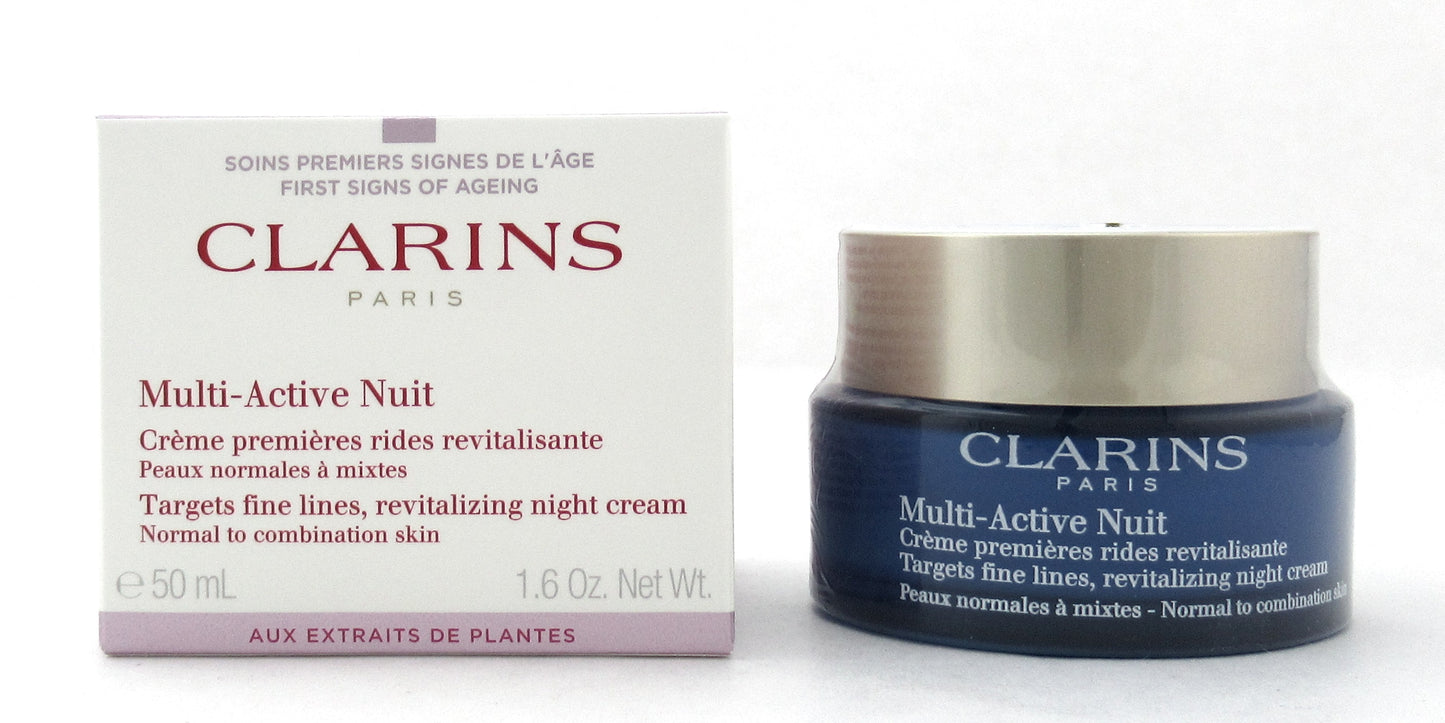 Clarins Multi-Active Night Cream Normal to Comb.Skin 1.6 oz/50 ml NIB