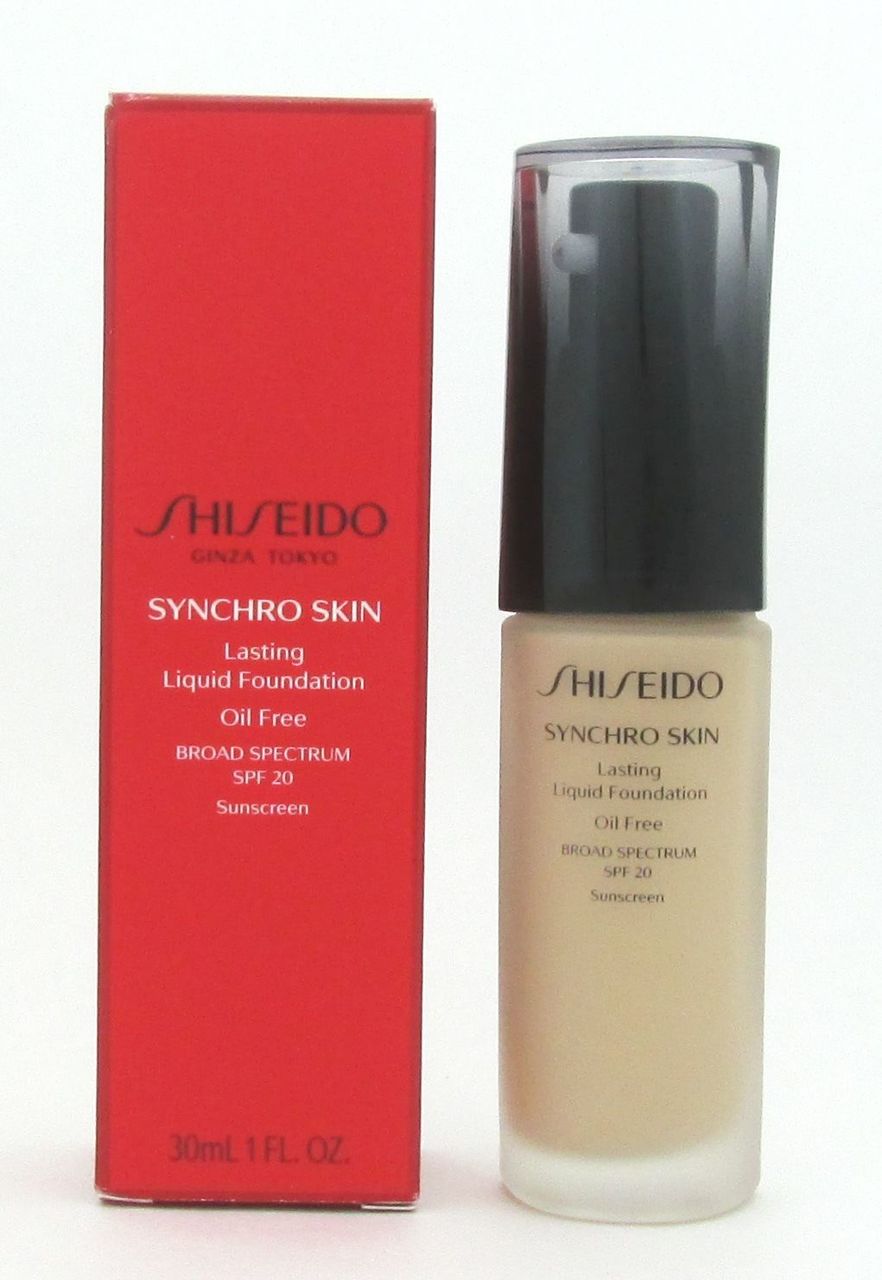 Shiseido Synchro Skin Lasting Liquid Found. Oil Free SPF 20 Neutral 3 1oz