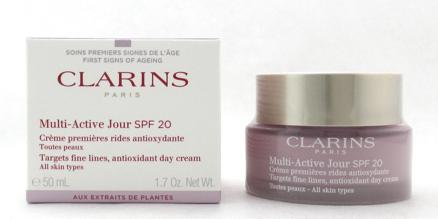 Clarins Multi Active Jour SPF 20 Day Cream All Skin Types 50 ml./ 1.7 oz. New In Box