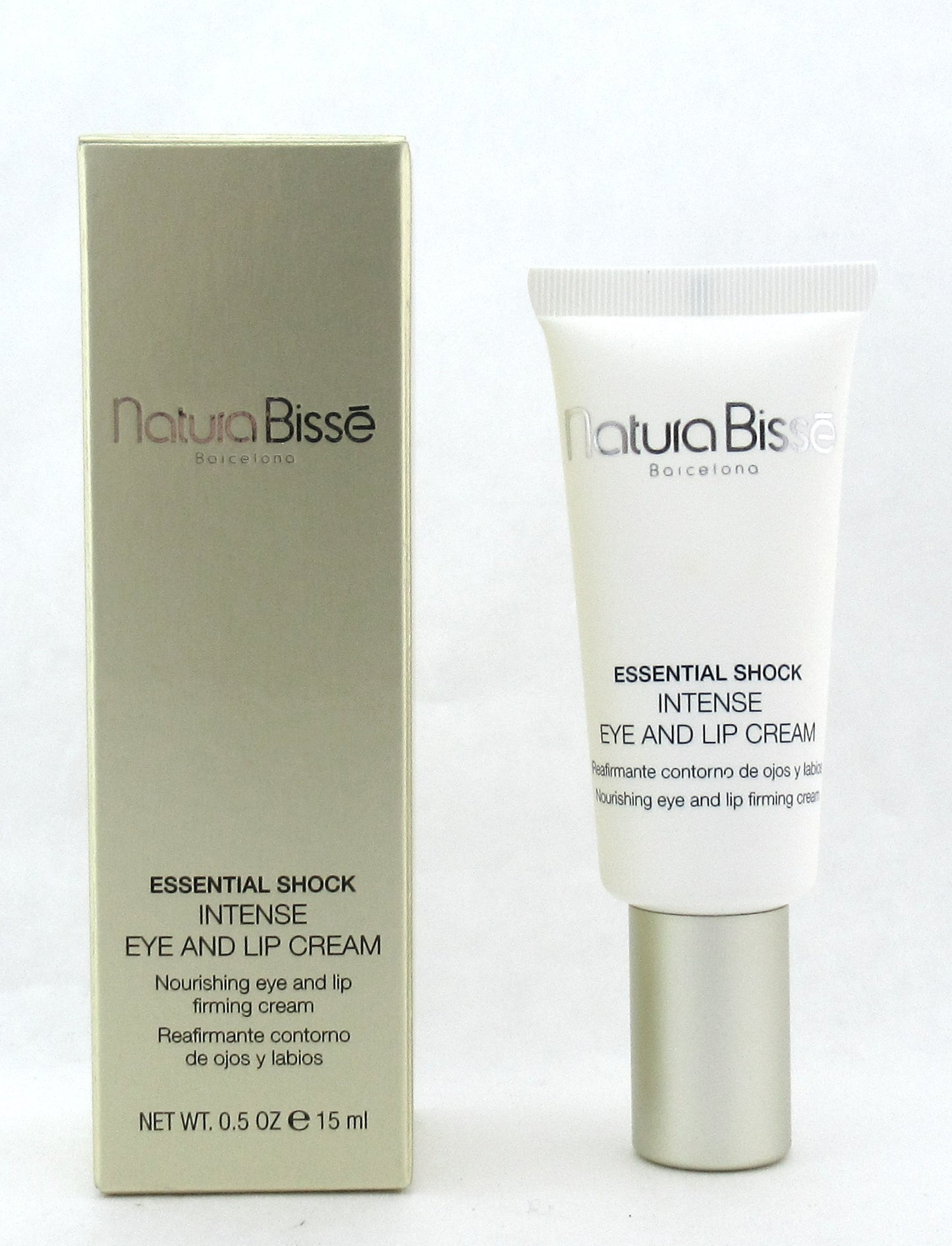 Natura Bisse Essential Shock Intense Eye and Lip Cream 0.5 oz./ 15 ml. New