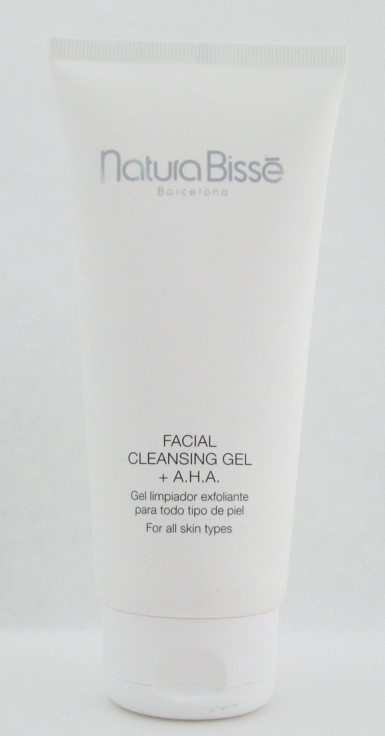 Natura Bisse Facial Cleansing Gel + A.H.A For All Skin Types 7 oz./ 200 ml. NEW Tester