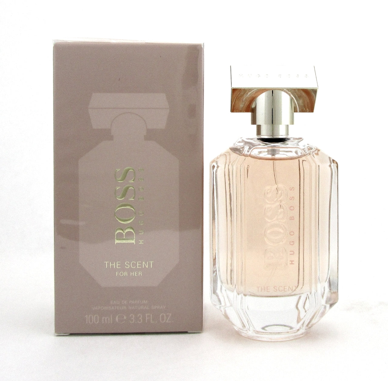 Boss The Scent for Her by Hugo Boss Eau de Parfum Spray 3.3 oz./ 100 ml. for Women. Brand new. Comes in retail sealed box.