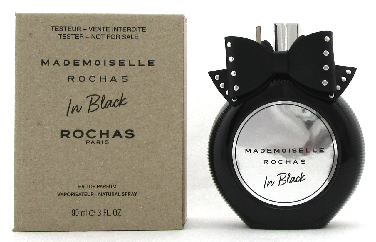Mademoiselle Rochas In Black by Rochas 3.0 oz EDP for Women. New Tester with Cap