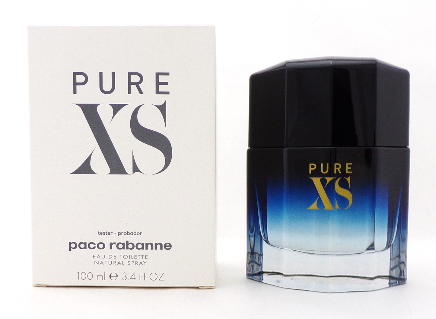 PURE XS by Paco Rabanne Cologne EDT Spray for Men 3.4 oz. Brand New Tester