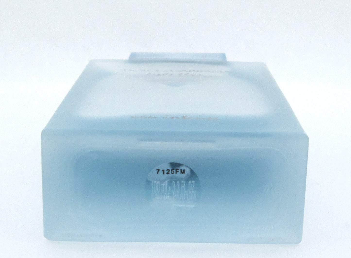 Dolce & Gabbana Light Blue Eau Intense Eau De Parfum Spray for Women 100 ml./ 3.3 oz. LOWFILL BOTTLE NO BOX