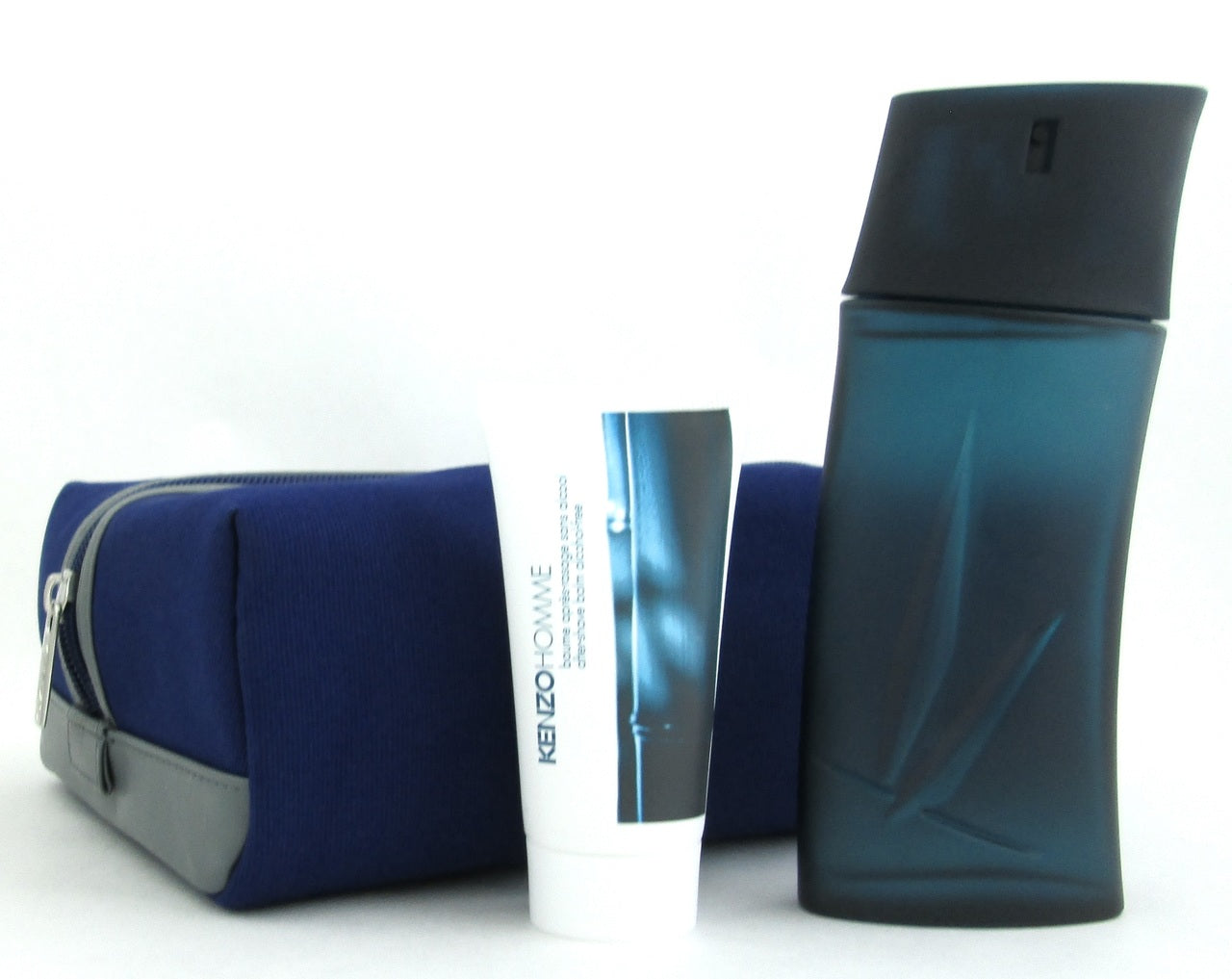 Kenzo Pour Homme for Men Set 3.4 oz EDT Spray +After Shave Balm Damaged Box