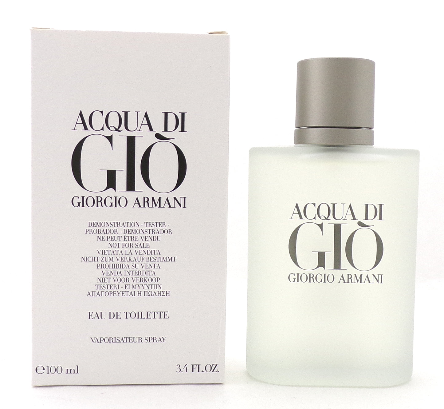 Acqua di Gio for Men by Giorgio Armani 3.4 oz Eau de Toilette Spray. New Tester
