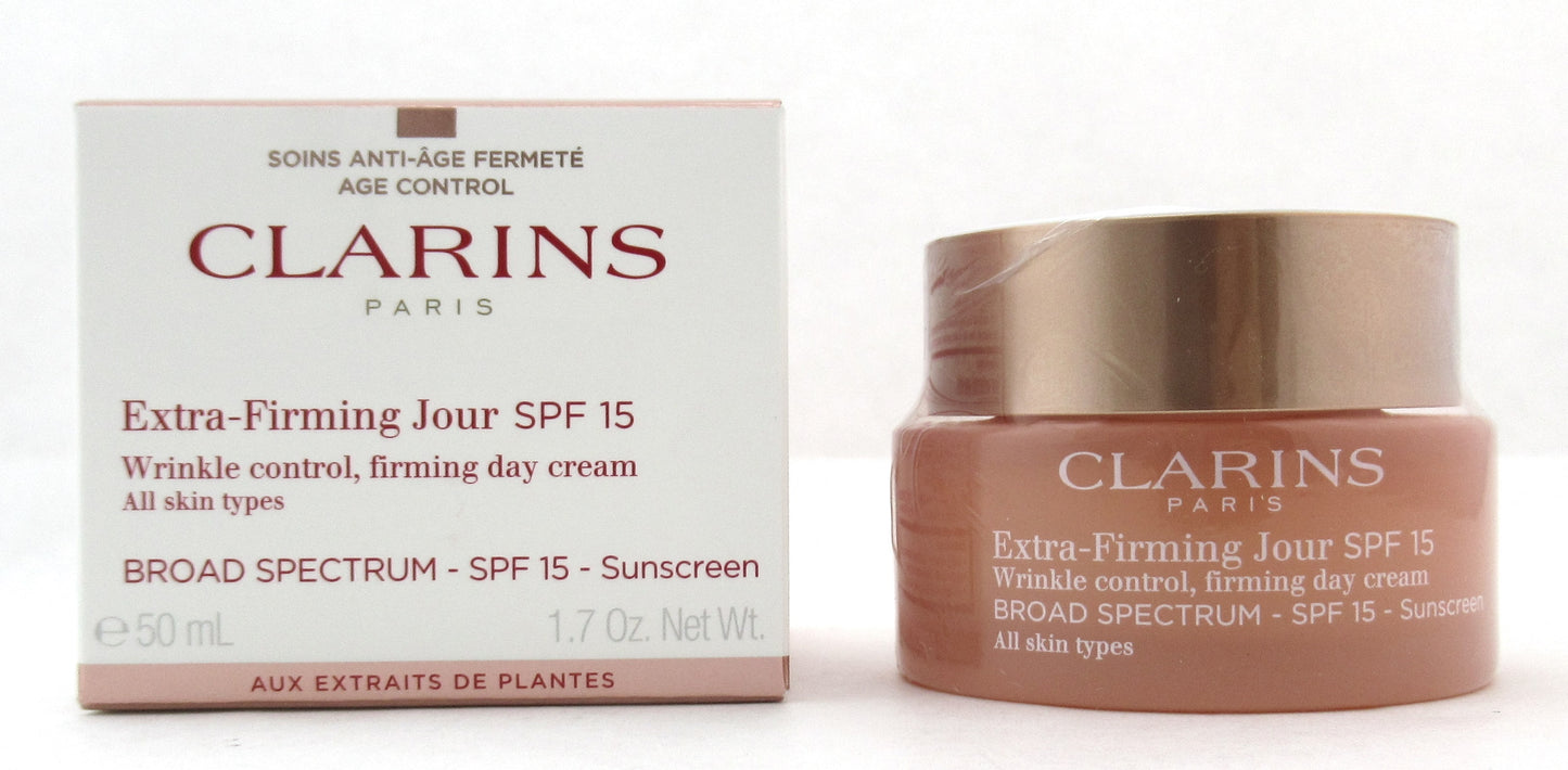 Clarins Extra Firming Jour SPF 15 Day Cream All Skin Types 50 ml./ 1.7 oz. New In Box